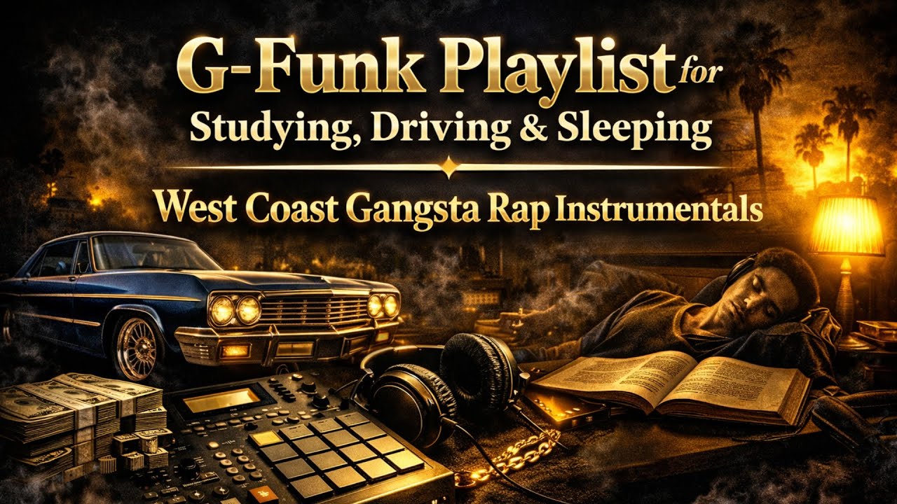 G-Funk Playlist for Studying, Driving & Sleeping | West Coast Gangsta Rap Instrumentals