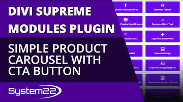 Divi Theme Supreme Modules Simple Product Carousel With CTA Button 👈