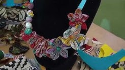 KERAJINAN DAUR ULANG: Coba Bikin Kalung Cantik Seperti Ini dari Kain Bekas Anda - Durasi: 1.02. 