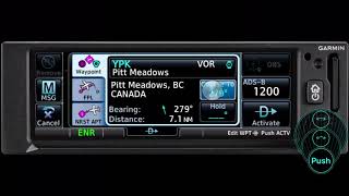 Track to a VOR (Waypoint) with Garmin GPS175