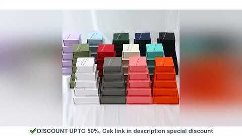 50Pcs Personalized Logo Jewelry Split Magnetic Suction Box For Earrings Rings Pendant Necklace Brace