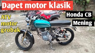 Dapet motor klasik Honda CB mulus dan ATV gerobak↗️