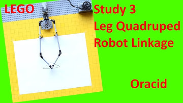 Lego - Study 3 legs quadruped robot linkage