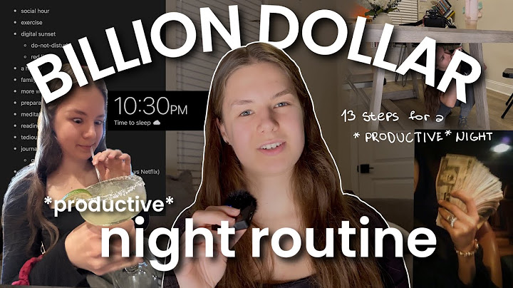 I tried the BILLIONAIRE night routine | *productive* 13-step night