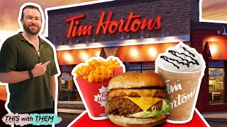 *FIRST TIME* Trying Tim Horton's in the UK!! 😲