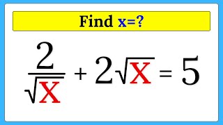 Nice Square Root Math Simplification | Can you solve this? | Find x