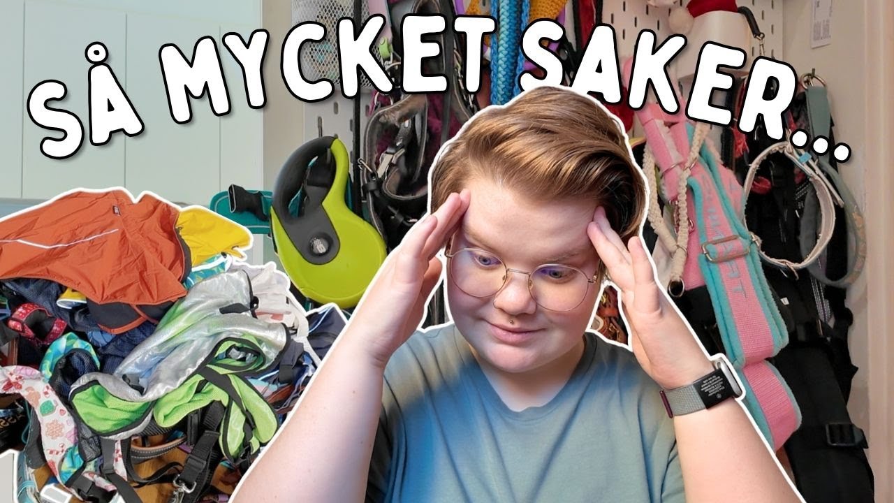 FLYTTSERIE ep 02 | Rensar bland min assistanshunds saker inför flytten... | Declutter
