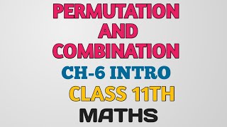 Permutation And Combination Class 11th INTRO EX- 6.1 #fastudyclasses #maths #cbsemaths