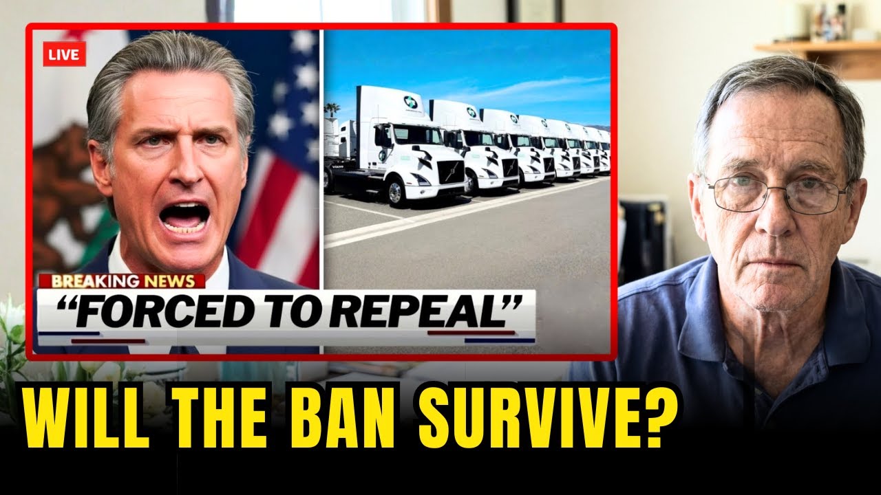 Governor Of California BACKS DOWN On Diesel Truck Ban After Lawsuit
