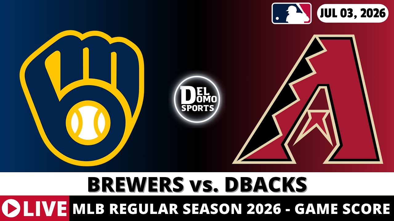 MILWAUKEE BREWERS VS ARIZONA DBACKS ⚾️ MLB Game Score Radio Play-by-Play