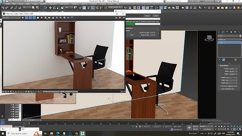 3dsMax Tutorials, Learn Texturing a  Wall Mounted Foldable Table from Scratch in 3dsMax ( Part 5)