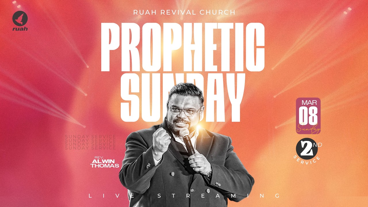 🔴LIVE - PROPHETIC SUNDAY | SPECIAL SUNDAY SERVICE | CHENNAI | 2nd Service | 08 March 2026 #ruahtv