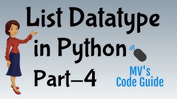 21. List Datatype Part4 - List Comprehension