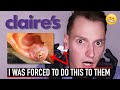 PIERCING MY OWN EAR with a CLAIRE'S EXPIRED KIT! I was FORCED to do THIS to THEM! - Philip Green