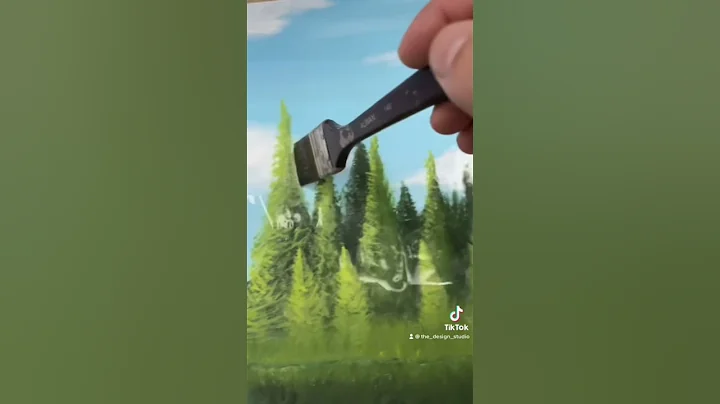 Acrylic on canvas Varnish #art #acrylicpainting #varnish #canvas #asmr #landscape