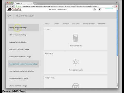 Exlibris Primo   How to access my library account