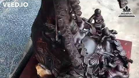 Tượng Phật Di Lặc Ngồi Gốc Tùng Gỗ Trắc | Gỗ Đỉnh