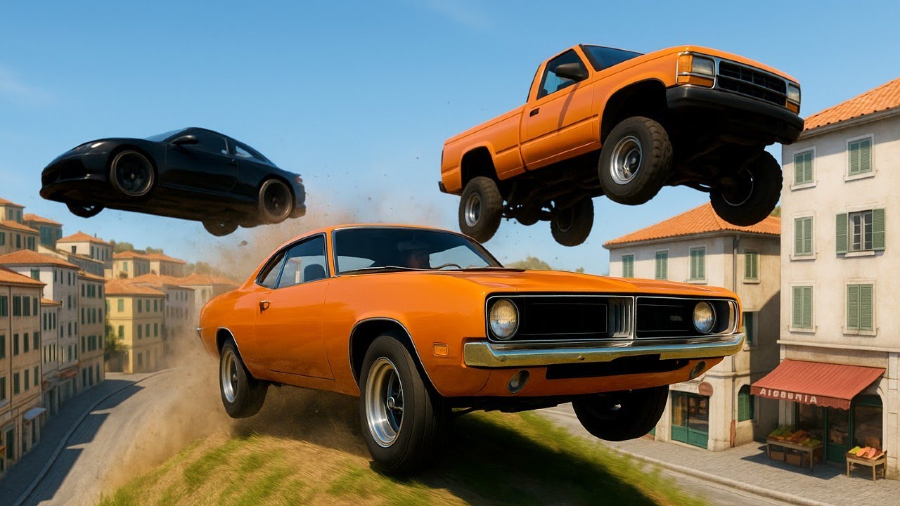 Extreme Speed Jumps Off a Giant Hill! | BeamNG.drive #1