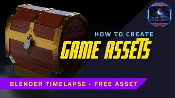 How to create game asset in blender | Low Poly Chest | Free Asset Available |
