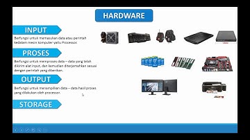 2.  Hardware Input, Output, Proses, Storage
