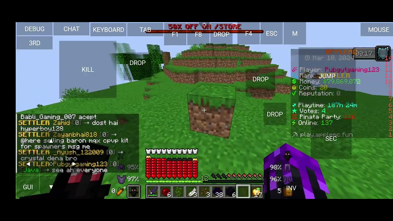 Minecraft Scamming People In Applemc But 0 People Scam - YouTube