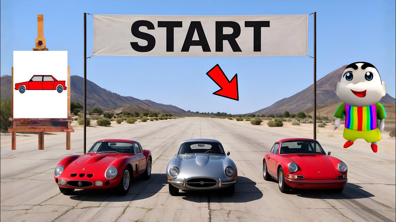 FRANKLIN PARTICIPATING IN A VINTAGE CAR RACE WITH HELP OF MAGICAL PAINTING BOARD IN GTA 5