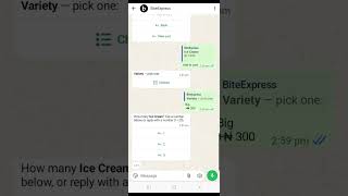 Understanding WhatsApp Ordering as BiteExpress Age