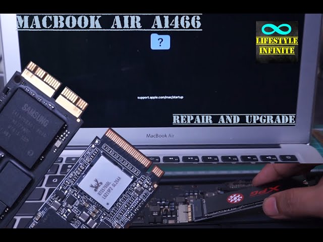 Apple MacBook Air A1466 SSD Replacement - YouTube