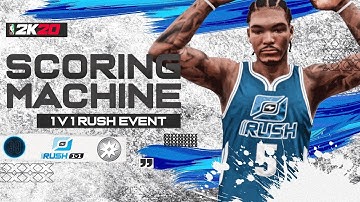100% ISO With My DEMIGOD SCORING MACHINE Build At The NBA 2K20 1v1 RUSH EVENT! NBA 2K20 BEST BUILD!