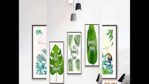 Tranh Canvas những chiếc lá mang phong cách Bắc Âu