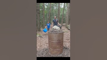 MAKING CHARCOAL IN 48 SECONDS - BIOCHAR | BBQ FUEL #howto #charcoal #biochar #primitive #woodlands