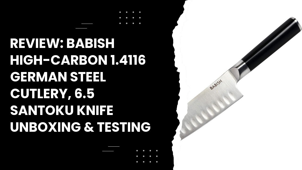 Babish High-Carbon 1.4116 German Steel Cutlery, 8 Chef Knife