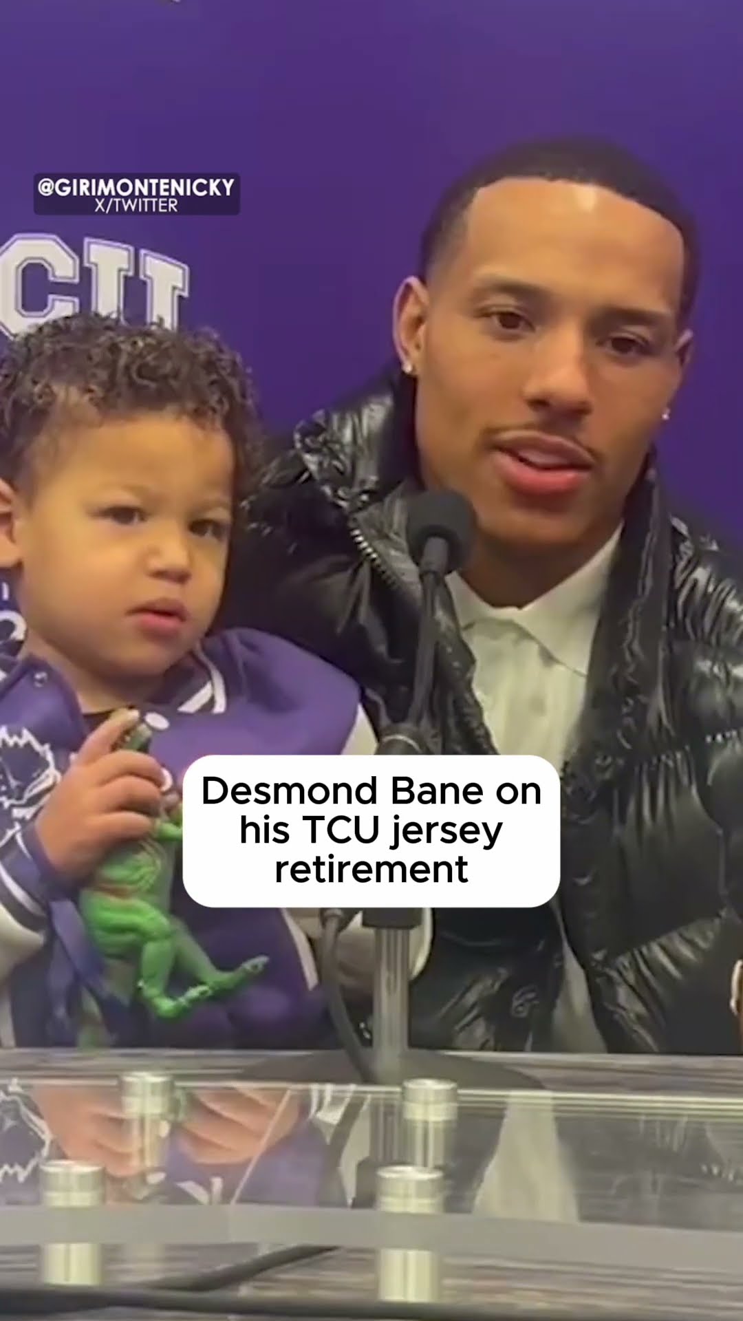 TCU retired Desmond Bane's number ?