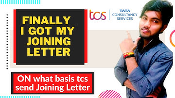 TCS send Joining Letter |  #tcs