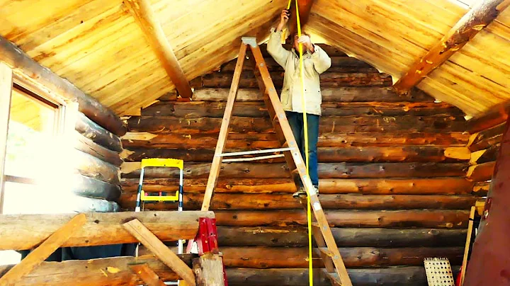 Bear Proof Door Latches and Filling Holes-Martin's Old Off Grid Log Cabin#331