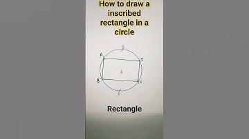 how to draw a inscribed rectangle in a circle#shorts#ytshorts#viralshorts#geometric construction