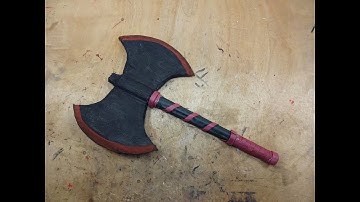How to make a paper double headed battle Axe