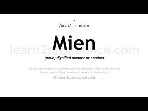 Pronunciation of Mien | Definition of Mien
