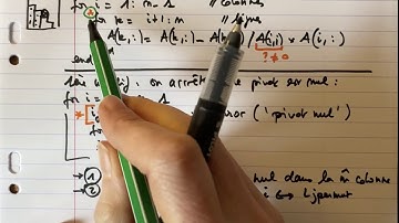 Algo du pivot de Gauss : recherche de pivot maximal (pivot partiel) (MAO 9.3)