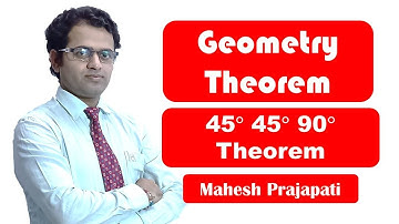 Theorem of 45 45 90 angles | SSC Theorem | Mahesh Prajapati