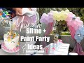 Unicorn Slime + Paint Party for Kids Ideas!! + (DIY Balloon Garland)