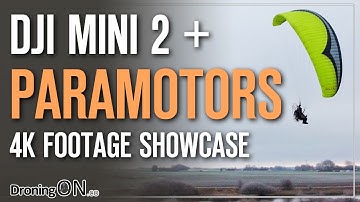DJI Mini 2 Drone Flying With PARAMOTORS in Sweden (4K)