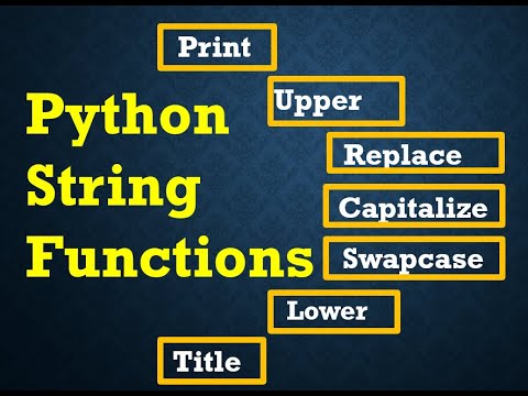 Python String Functions | Python for Beginners - YouTube