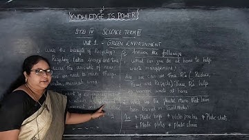 IV STD - Science 05 - Green Environment (Term 3)