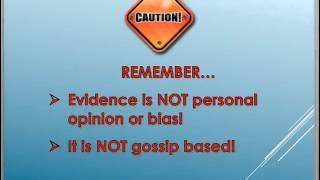 Danielson 3 Defining the Evidence