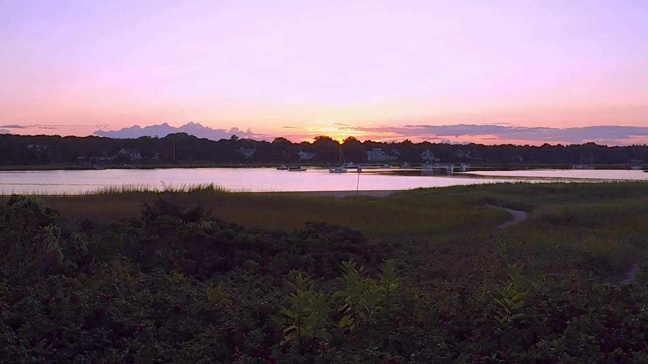 Dowses Beach Sunset 9-9-17 aerial silks