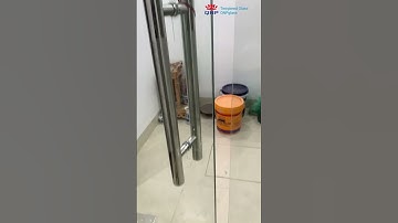 Giá Vách Cửa kính Cường Lực Bản Lề 1 Cánh Mới Nhất | 0977268520 #cuakinh #quangnamphatglass #shorts