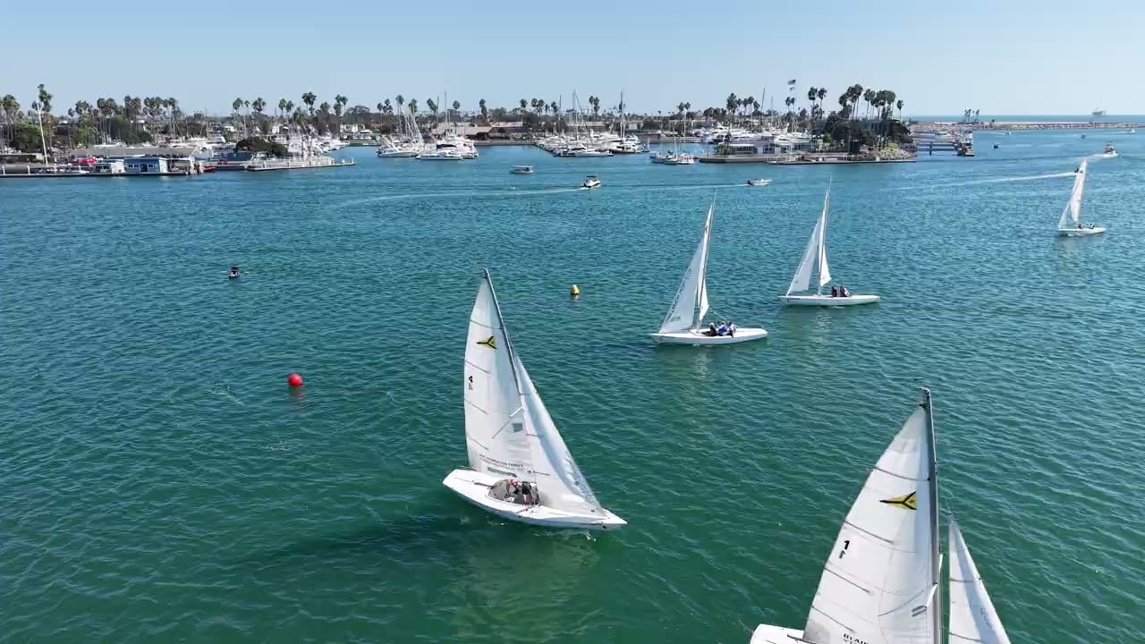 ⁣2026 Saturday Soling Regatta 5   Race 6 leeward mark