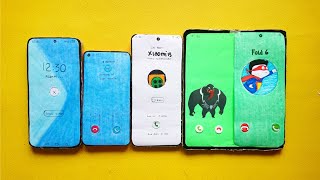 Galaxy z fold 6 + facetocall/ Xiaomi 13 ultra/ Zenfone 10 + bip/ Xiaomi 14 + Alarm + incoming calls