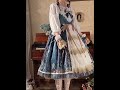 🌹  Dark Blue Night Of The Magic Lamp Classic Lolita Jsk Dress #lolitadress